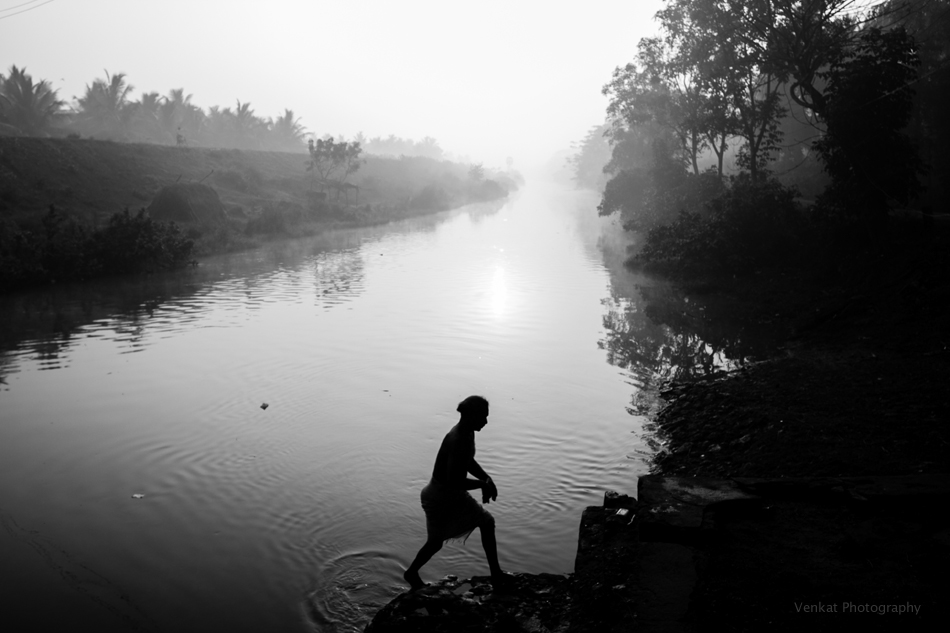 mist  early morning home town river Rajahmundry Andhra Pradesh India Venkat  Venkat Photography