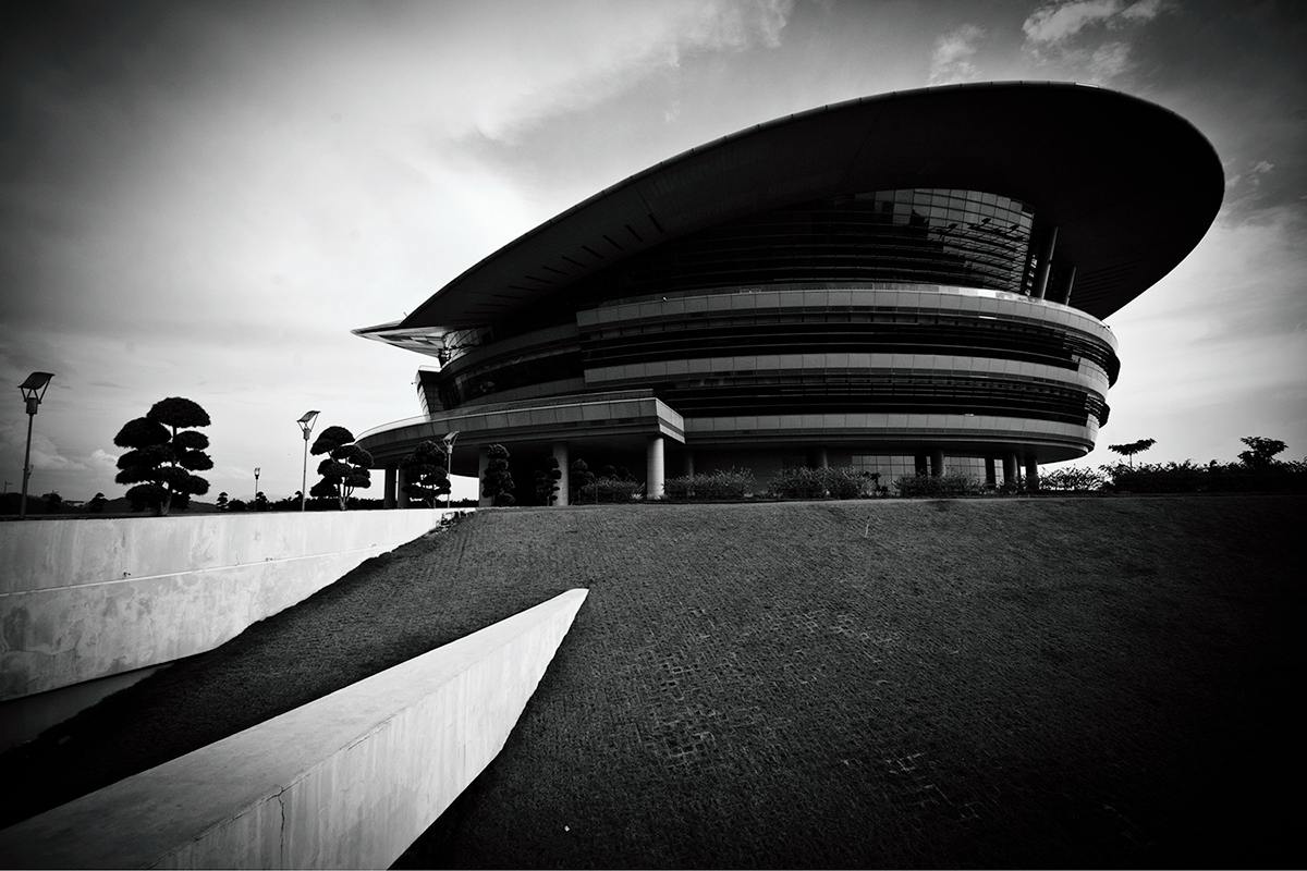 Adobe Portfolio kuala lumpur exterior buildings black & white putrajaya Putrajaya International Convention centre malaysia architectural photography