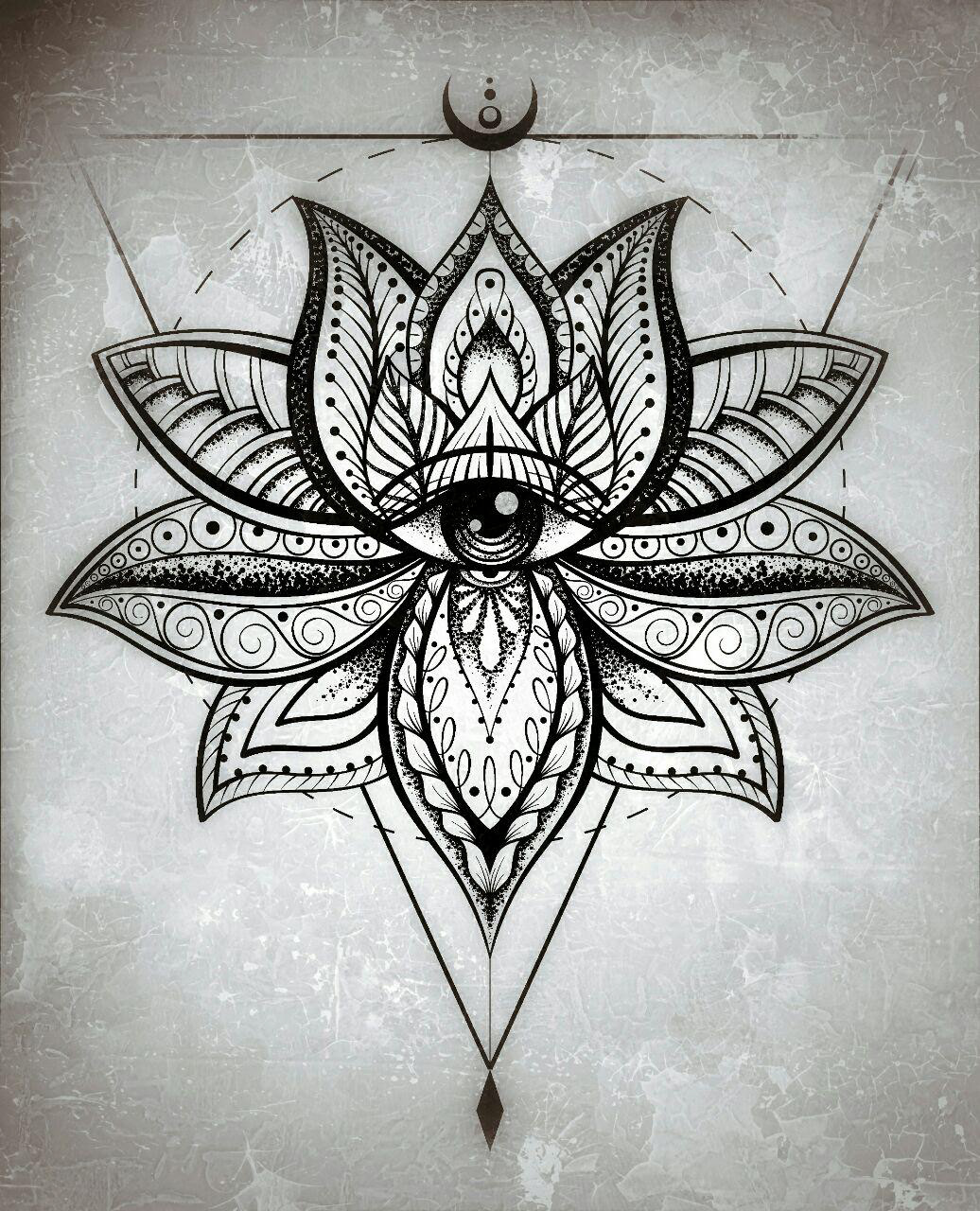 Lotus tattoo sketch sketching design graphic ILLUSTRATION  ornament art creative