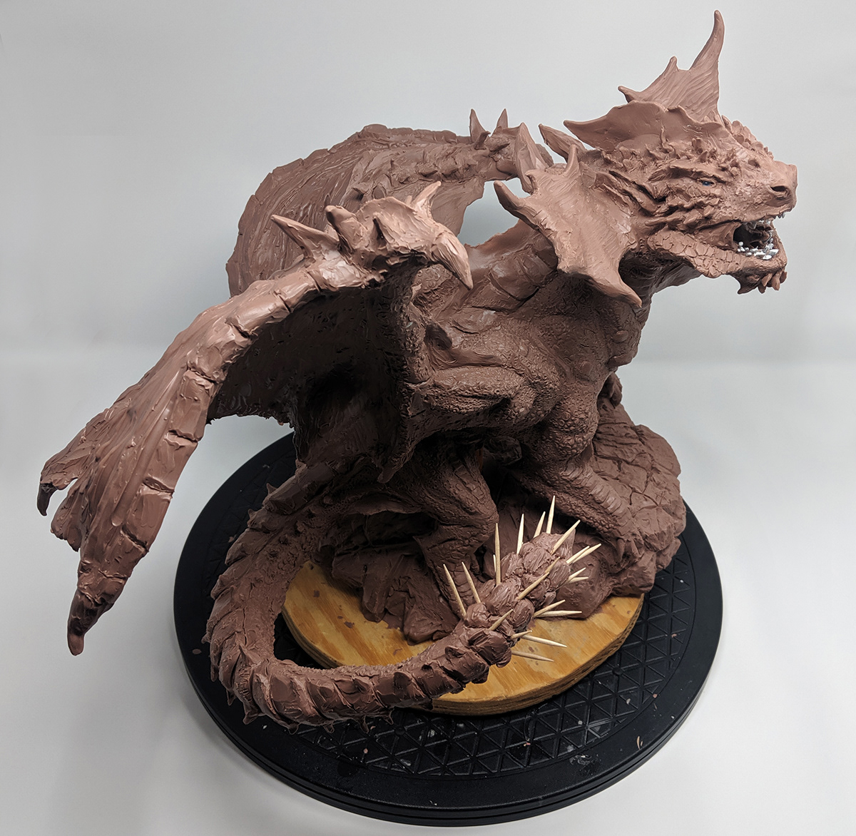 dragon ironheart maquette monster clay