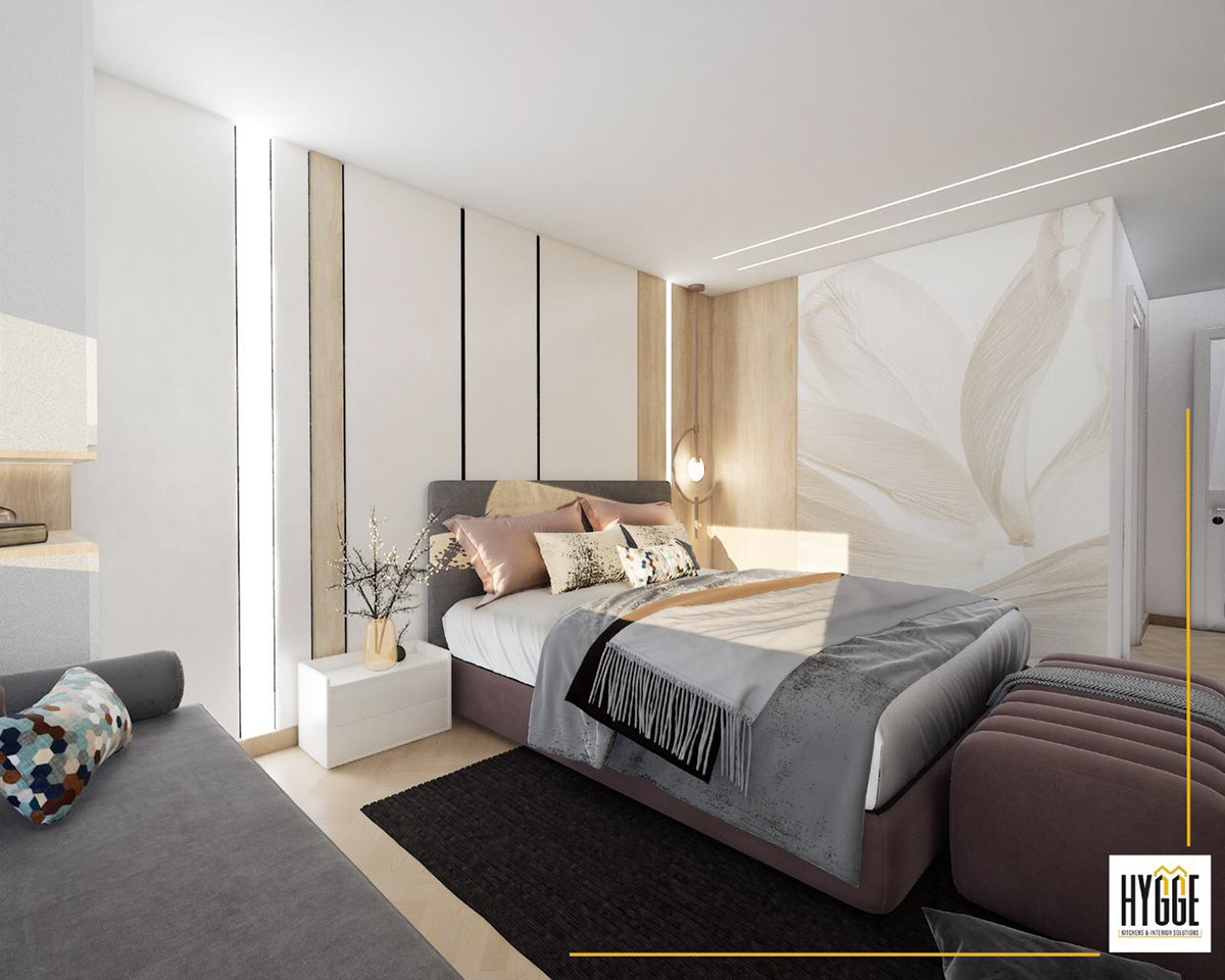 bed 3D 3ds max room bedroom design girls modern dreesing