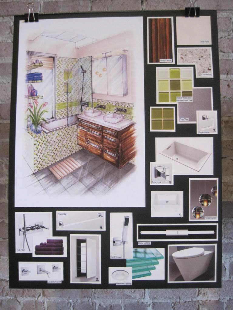 bathroom mosaic skylight Sink san francisco compact urban dwelling Kiwi Blend  Daltile