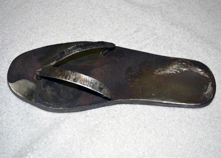 weld welding steel shoe Flip-flop Flipflop metal