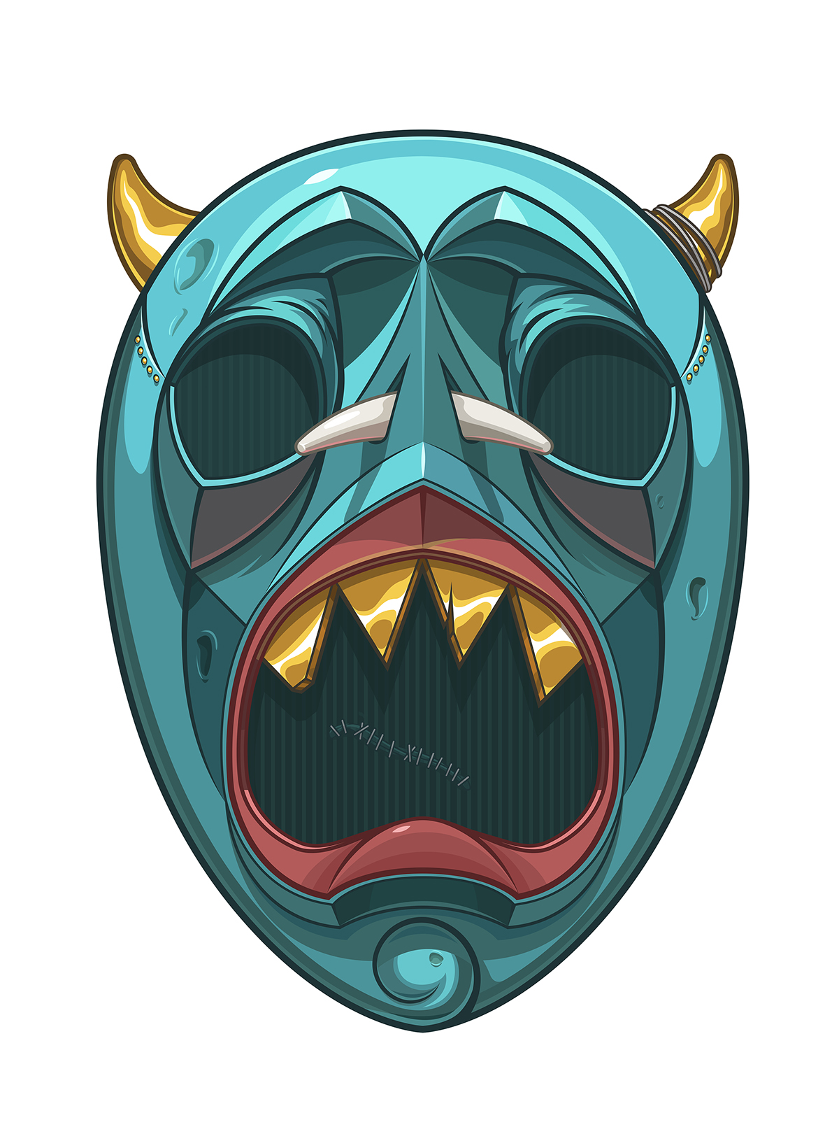 mask Character Illustrator illustrations vector cowboy