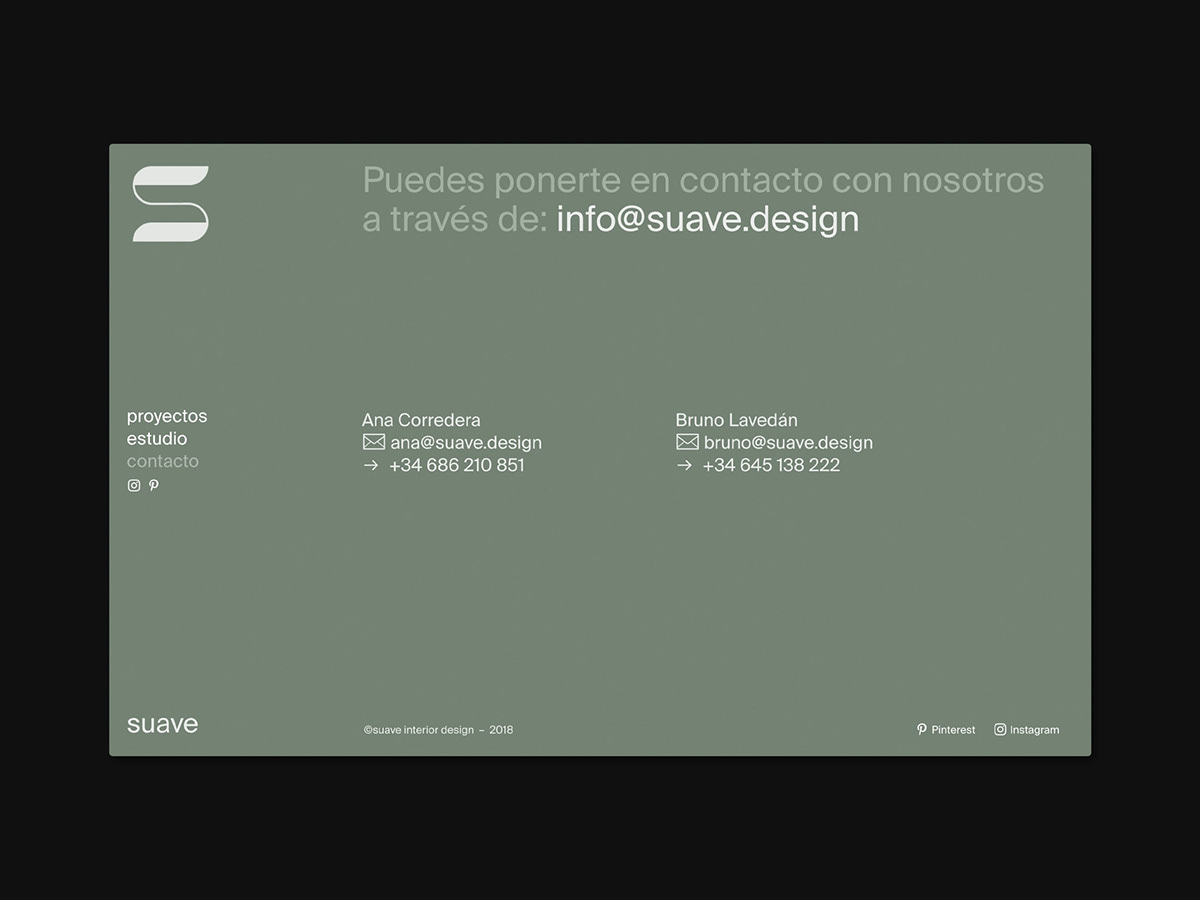 Interior design brand logo suave soft blue modern minimal