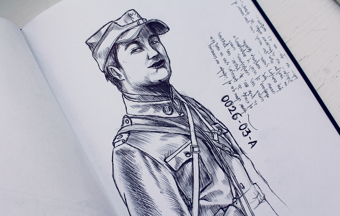 notebook sketchbook art ilustracion Fernando fernando forero pen ballpointpen warsaw colombia human man White moleskine