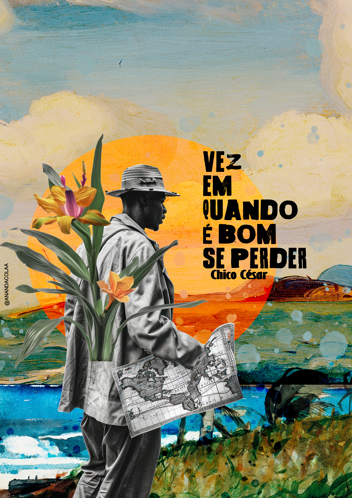 arte colagem Brasil anandacolaa musica brasilera recordes