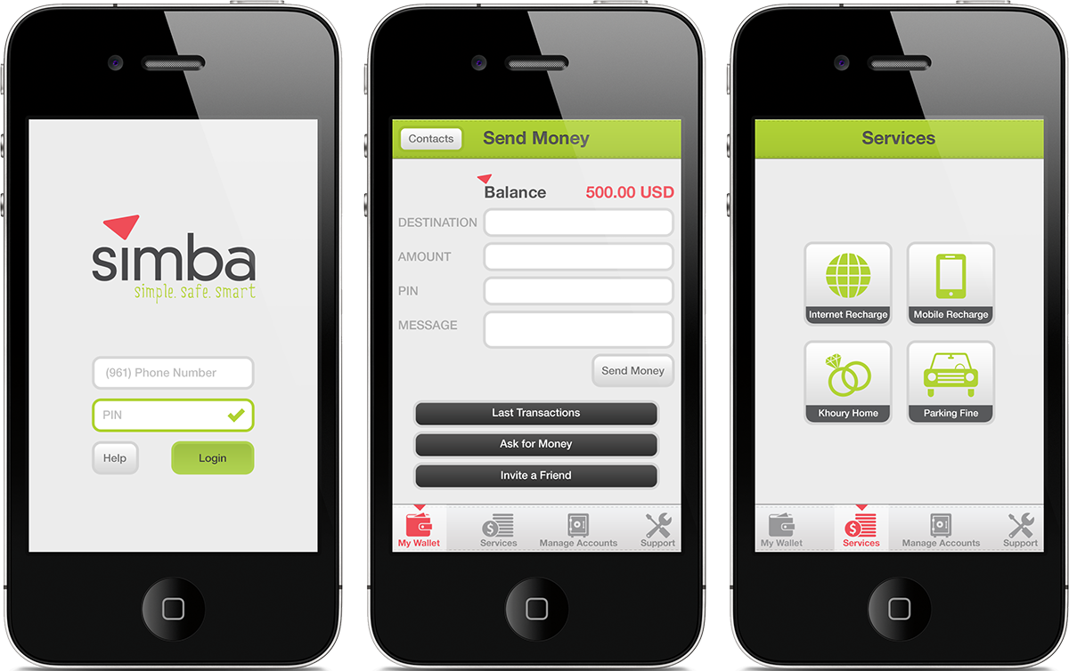 Logo Design Mobile app mobile money