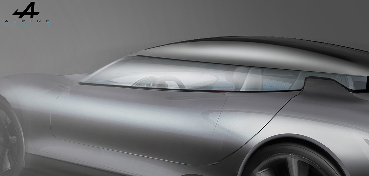 Marc Devauze Geoffrey Texier renault alpine concept sketch Interior exterior modeling design car automotive   Alias 3ds max ISD