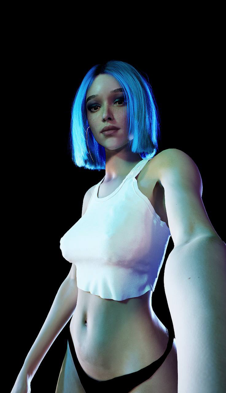 Metahuman UnrealEngine kinefx houdini Maya 3D Character girl UE5 virtualfashion cuber digitalavatar digitalmodel VirtualInfluencer