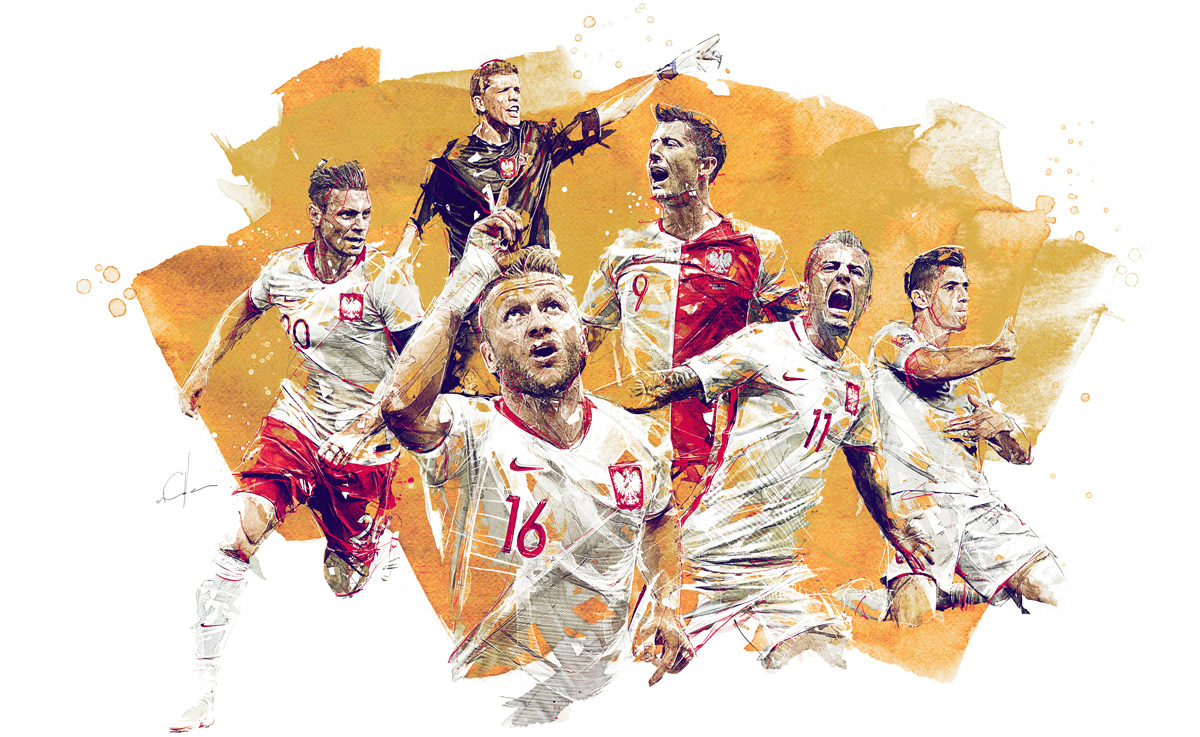 Sport illustration, football / soccer
