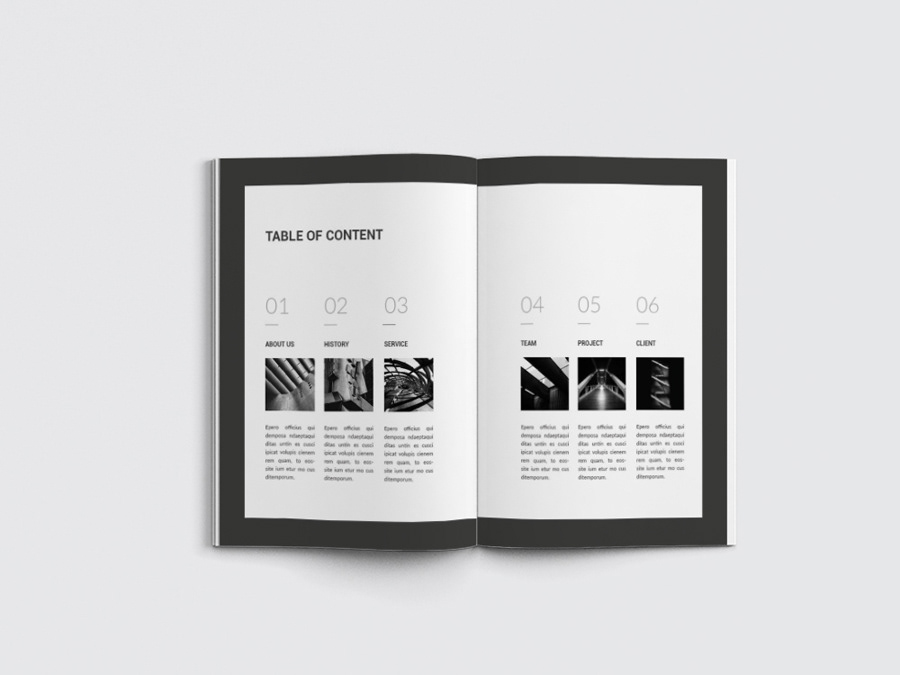 InDesign brochure print template Layout architecture architectural design Photogaphy portfolio minimal clean