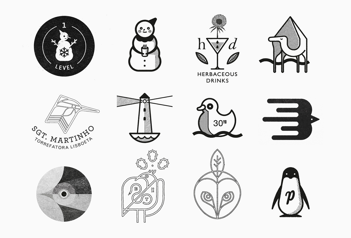 marks mark logo logos Collection brand symbols symbol animals animal icons negative space