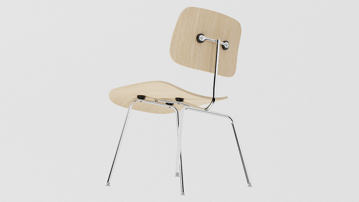 3d modeling archviz blender chair dining chair Eames chair furniture Render wood