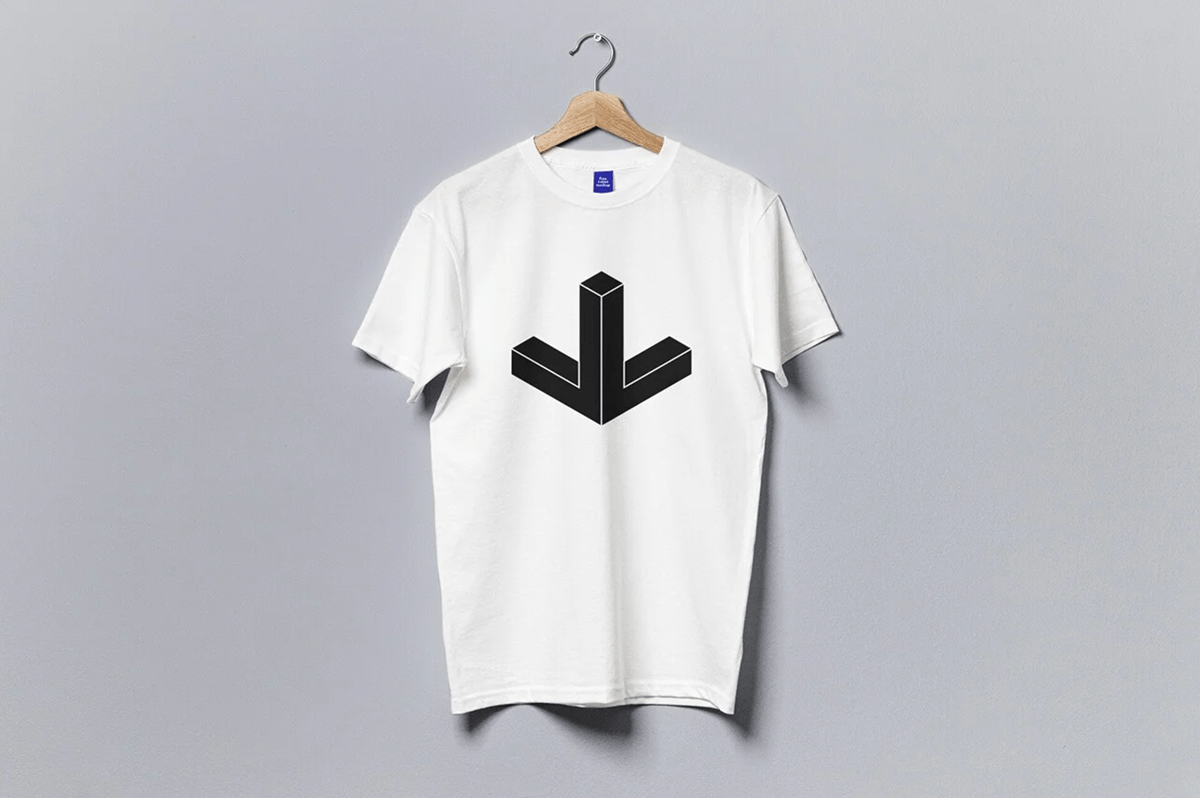 3D Brand Design conema4d logo t-shirt visual identity white paper