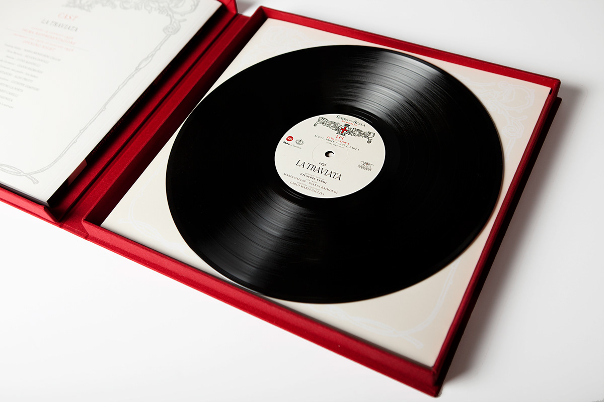 teatro alla scala Maria Callas La Traviata opera vinyl records LP book design High Quality Printing