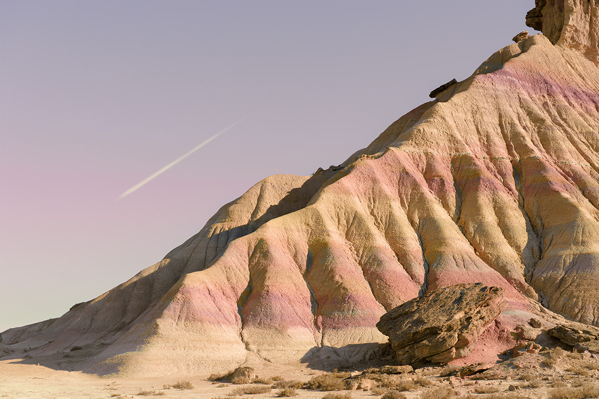 art photography colorful Cyberpunk desert Landscape mysterious Nature sci-fi surreal symbolism