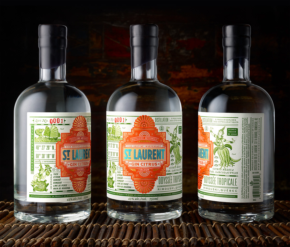 type japanese citrus Tropical spirit gin liquor package design  Label bottle