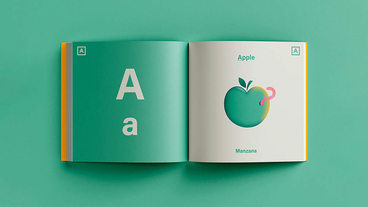 ABC alphabet book design editorial design  Education ilustration letters typography   vector