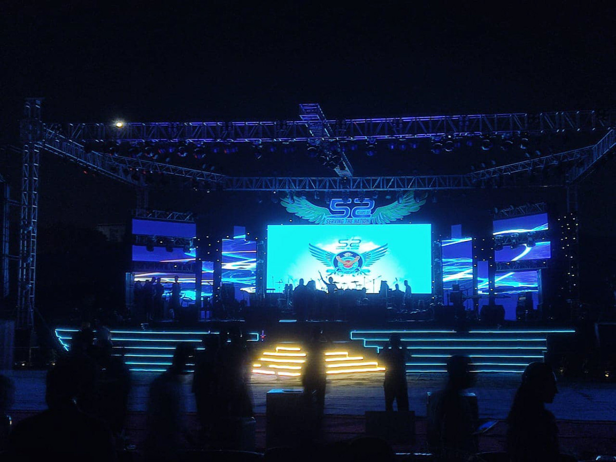 air force day Bangladesh Event Stage set design  Interior kv key visual mnemonic Bongobondhu