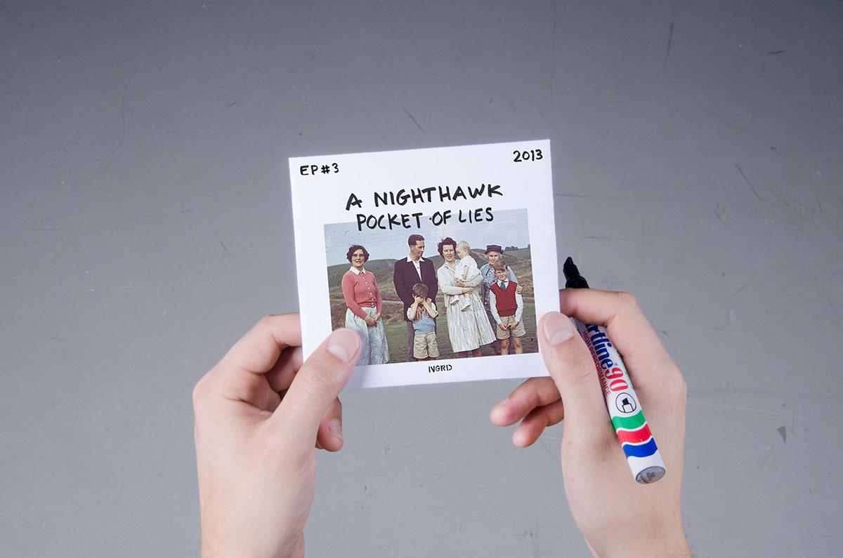 Nighthawk indie pop Sweden book handwritten handwriting family Album