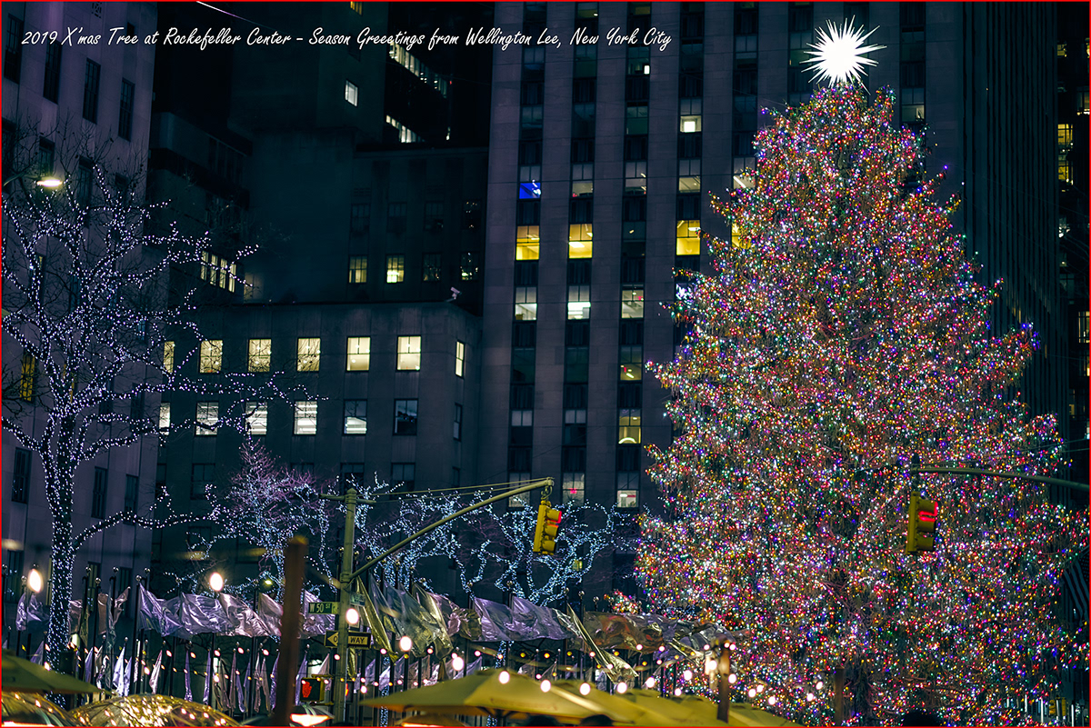 happy new year happy 2020 Rockefeller Tree x'mas tree new york city radio city Noctilux-M 75mm