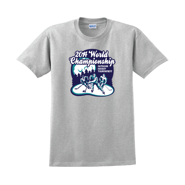 fur rondy world champion hockey Tournament screenprint logo butterville t-shirt company