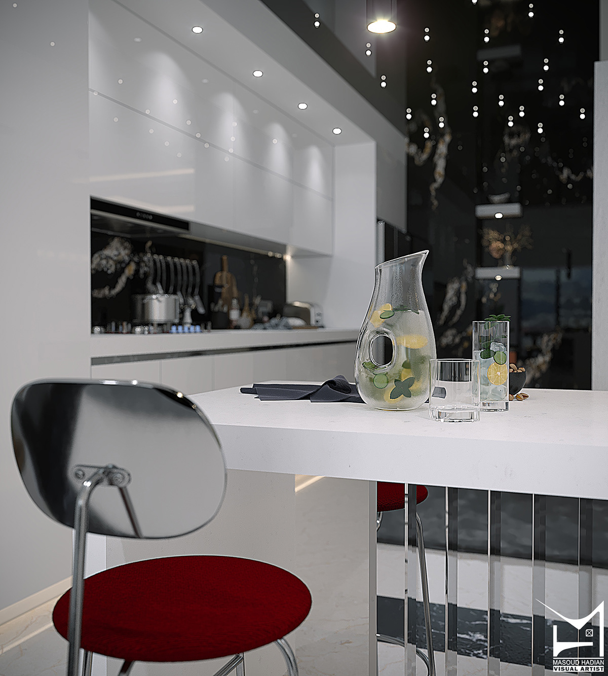 3ds max architecture corona render  kitchen design realrender visualization vray render