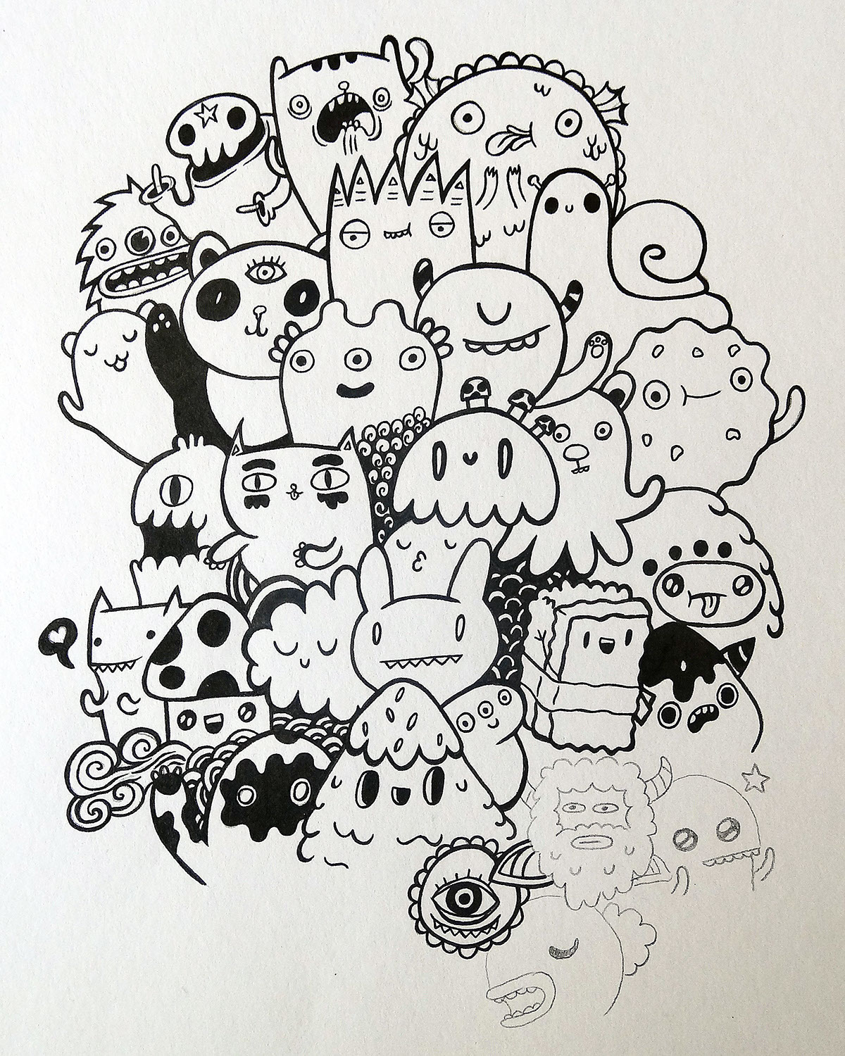 Doodle Bros ink doodle doodle art