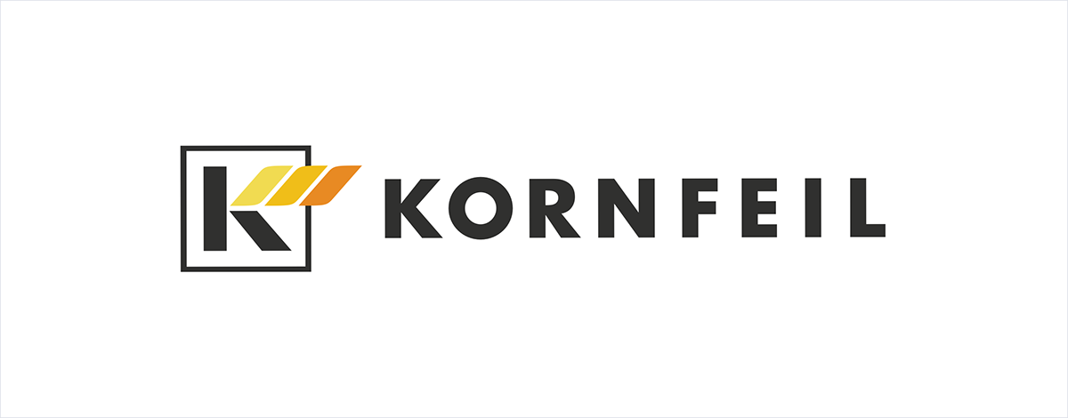kornfeil Website branding  logo wireframe Responsive landing page baking manufacture print