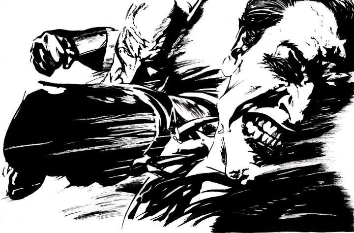 draws ink comic animal batman wolverine Hellboy