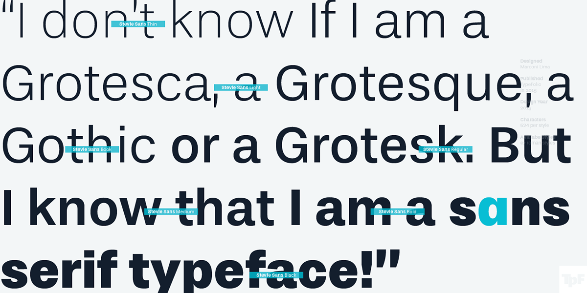 typedesign typefolio steviesans grotesque grotesk marconilima