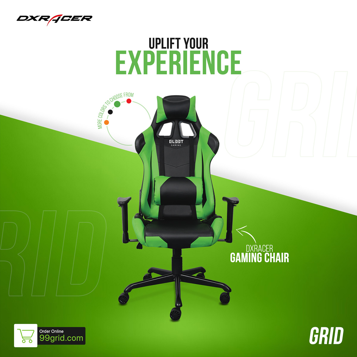 ad advertisement Advertising  chair furniture Gaming Gaming chair grid