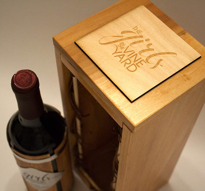wood packaging wine bottle design Wine Bottle Redesign Wood Box Design winery branding Logo Design