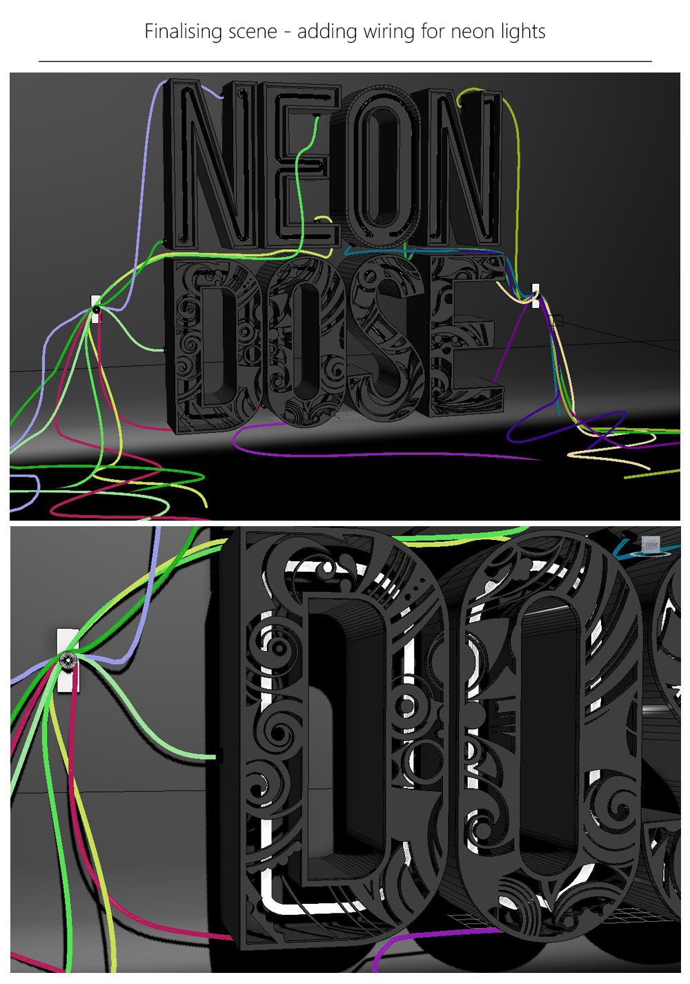 3D typography 3D Type 3D layout 3dneon 3d neon CGI Kreators TheKreators Kreator Kreators™