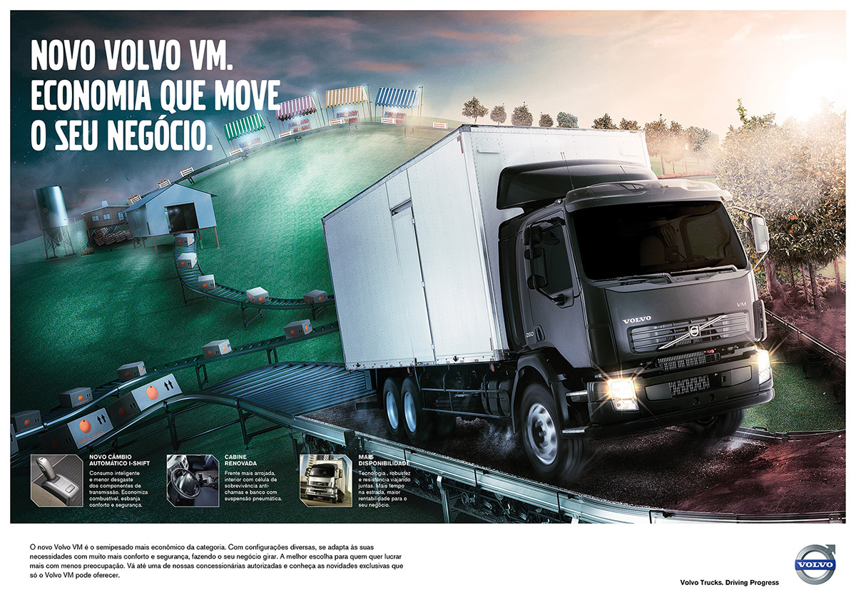 modo 601 modo cinema 4d Volvo Truck Curitiba Brazil Brasil retouch