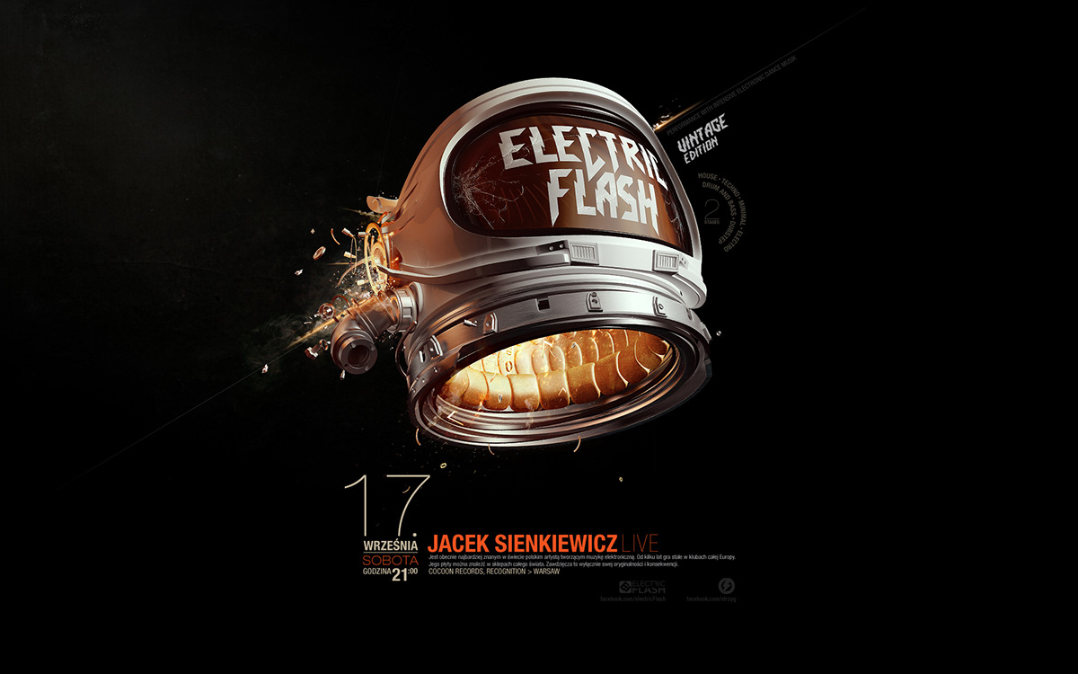 poster flyer Event electric wallpaper Space  Helmet 3D print