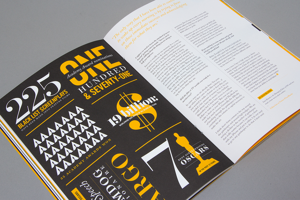 magazine 99U Quarterly Behance yellow design graphic modern minimal matias corea