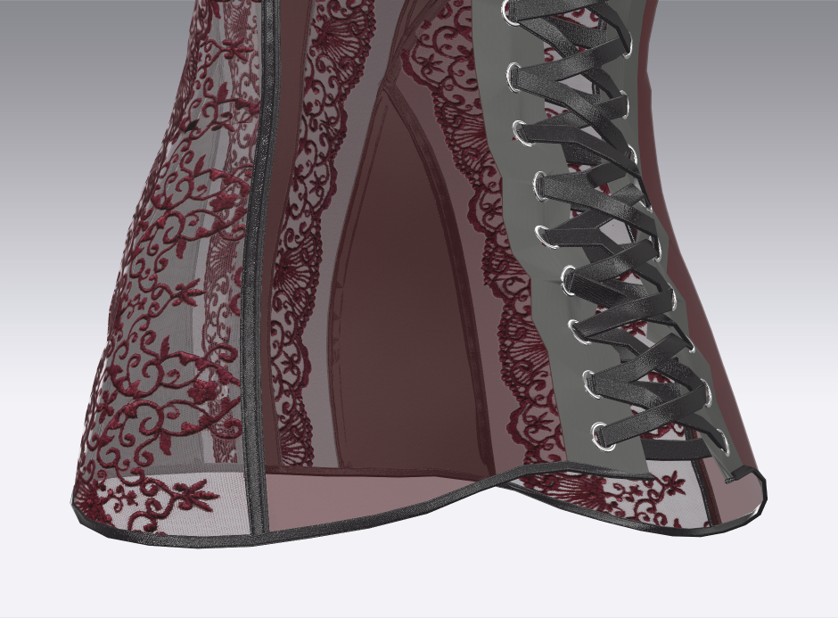 3d design 3d modeling 3DDesign bustier Clo3d corset Fashion Designer fashion intern intimate apparel Lingerie Design