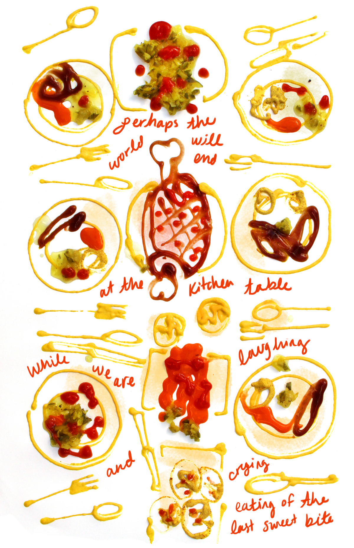 comics Joy Harjo Poetry  poem ketchup mustard