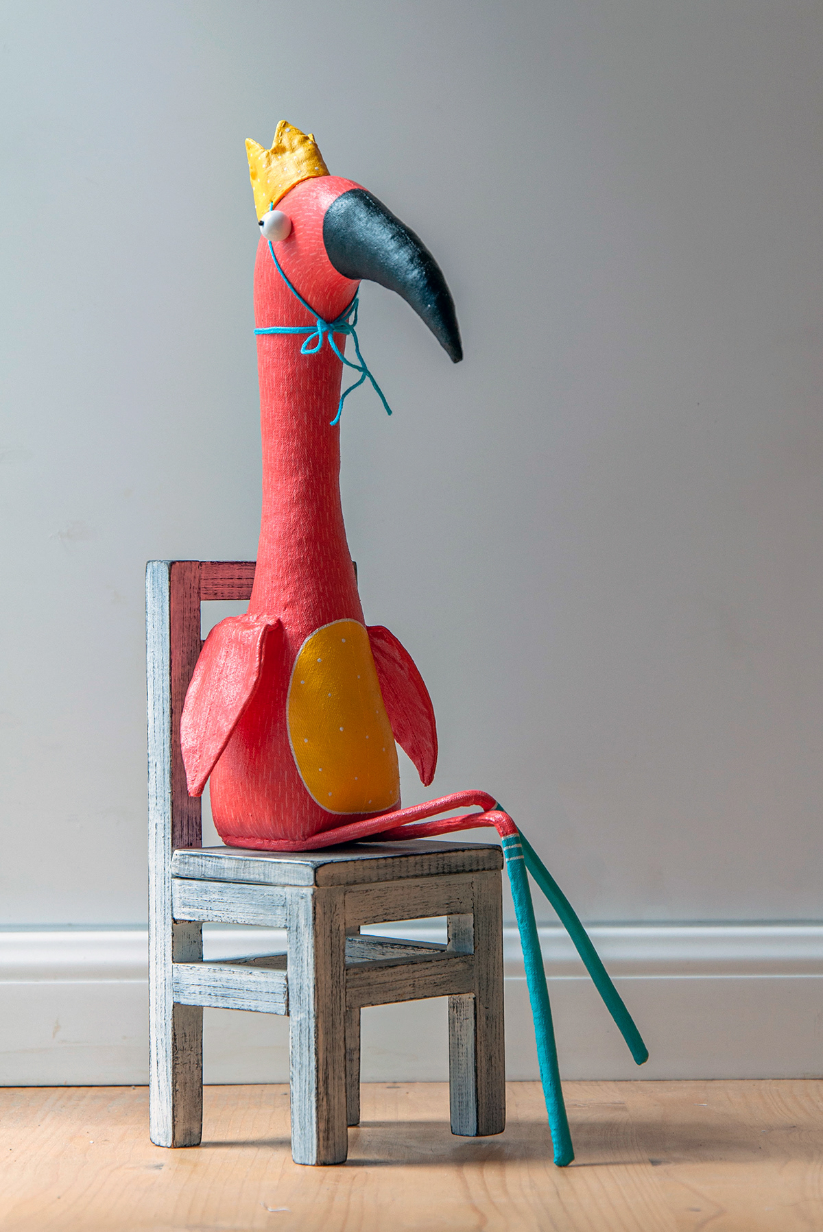 artwork bird canary dolls flamingo handmade home decor kiwi sculpture toys