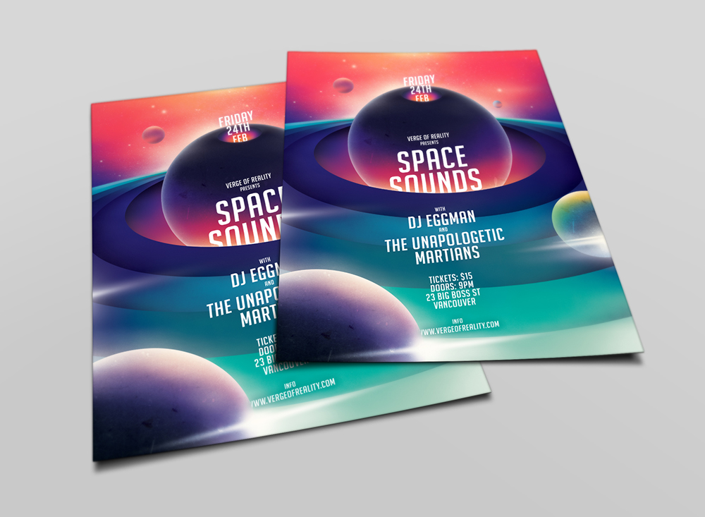 alternative club cosmic cosmos disco dubstep editable Event flyer futuristic happening Hipster house illuminati indie