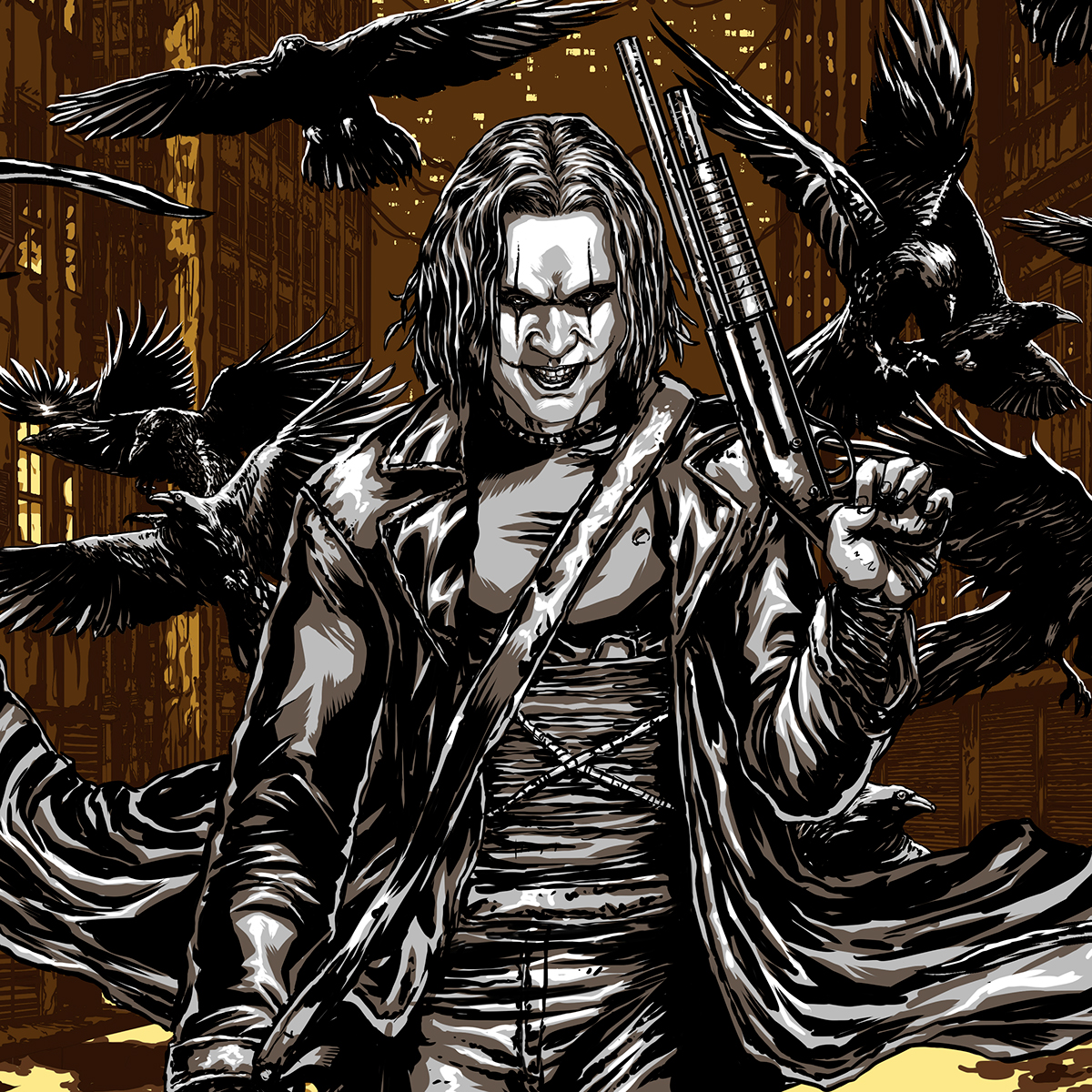 the crow crow Eric Draven poster poster art convention print