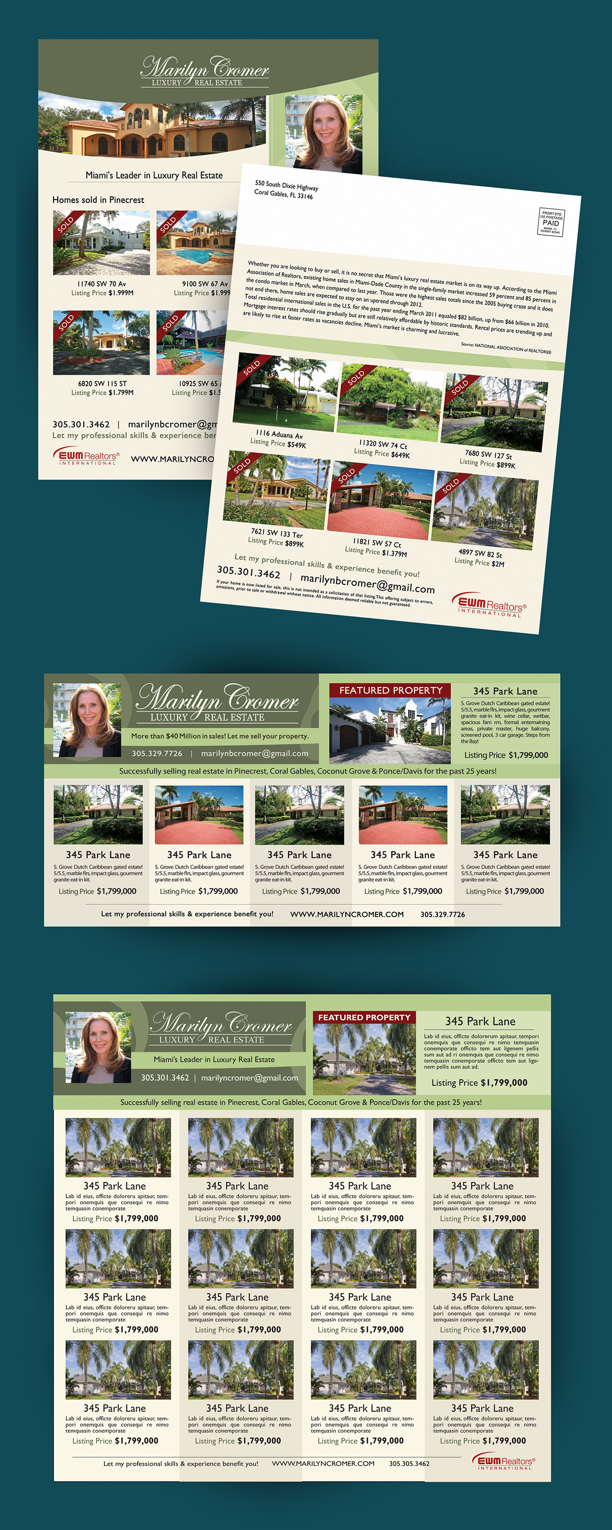 real estate Self Mailer ads newspaper ads