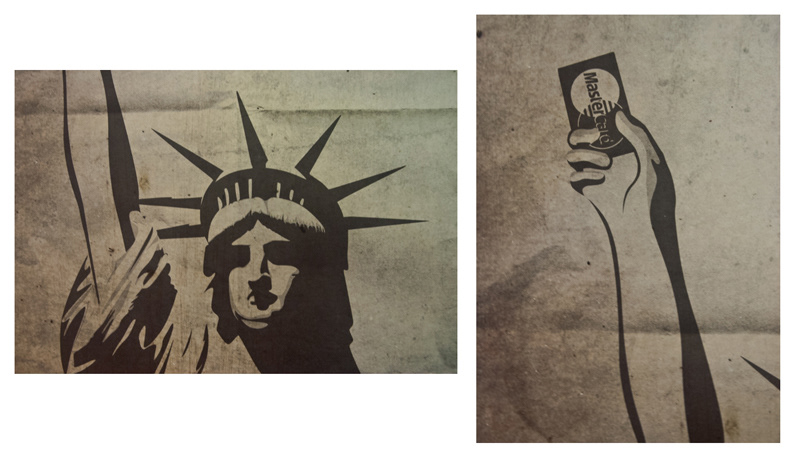 consumerism Buying Consumer Propaganda statue of liberty Debt deficit