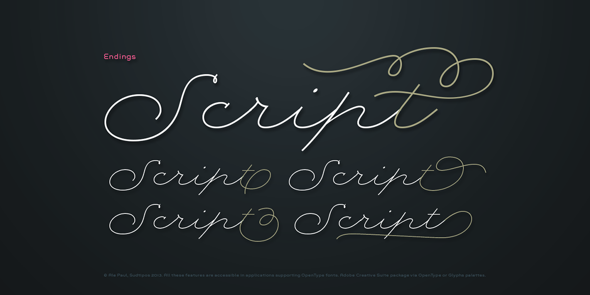 Rolling Pen typography sudtipos specimen neon words poetry 3d lettering