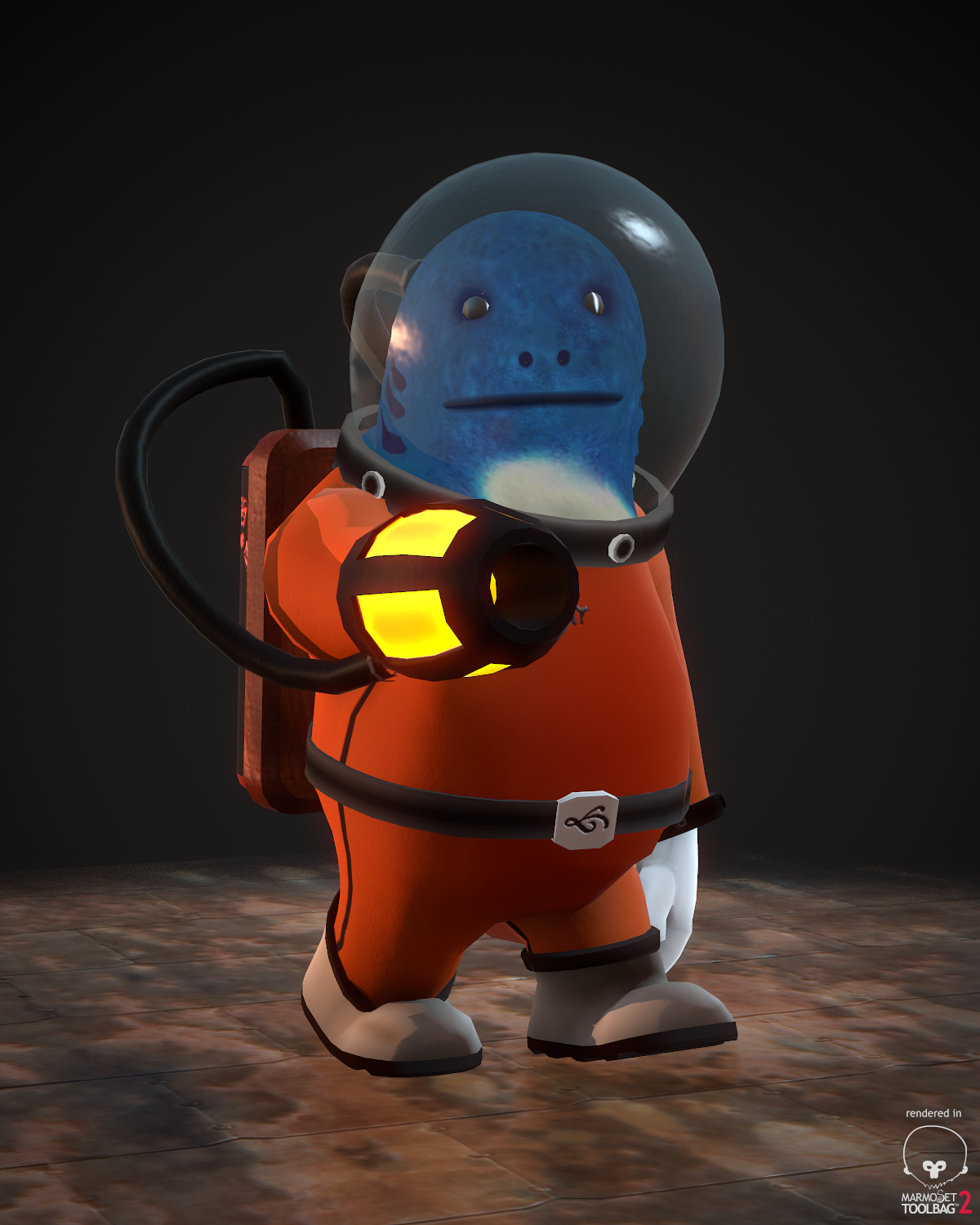 Maya marmoset toolbag game Character game character real time cartoon CG