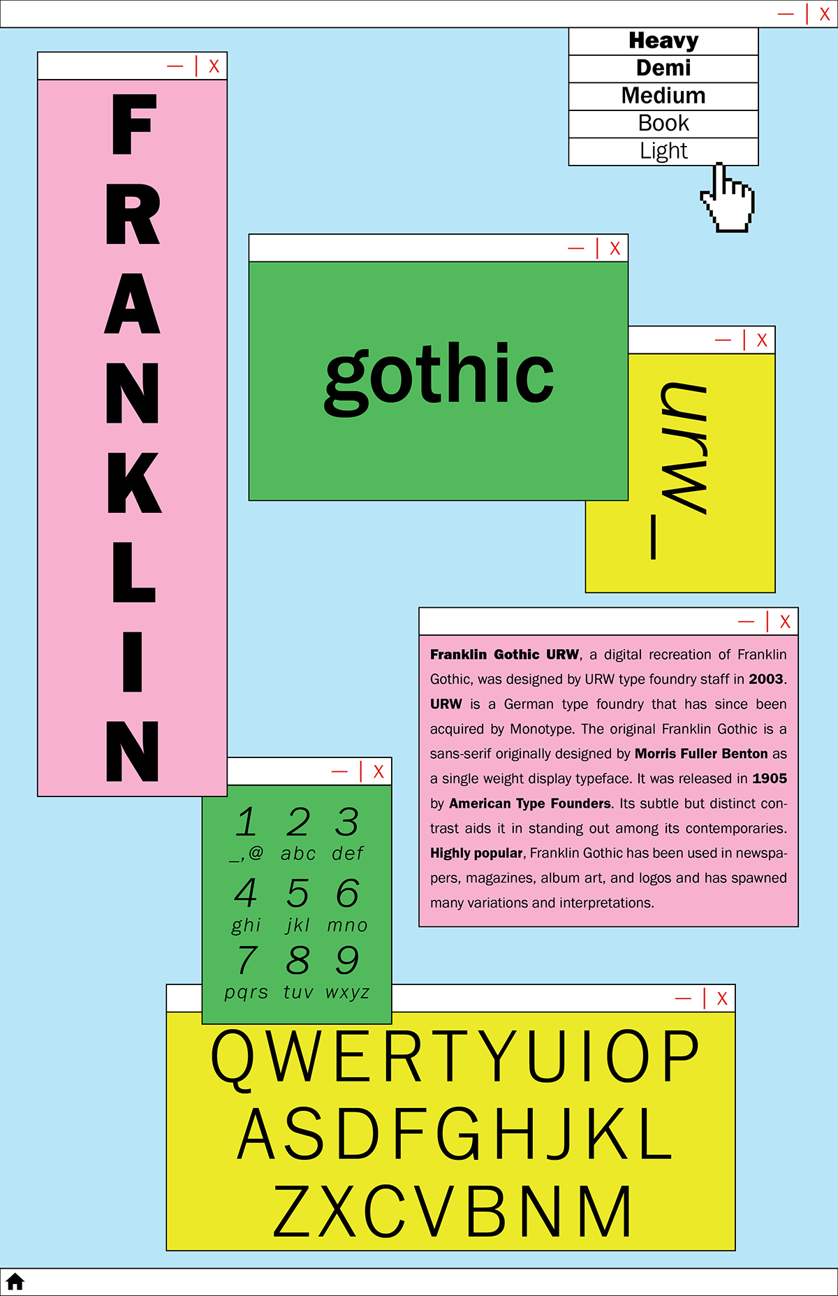 poster Project school student Type Specimen typography  