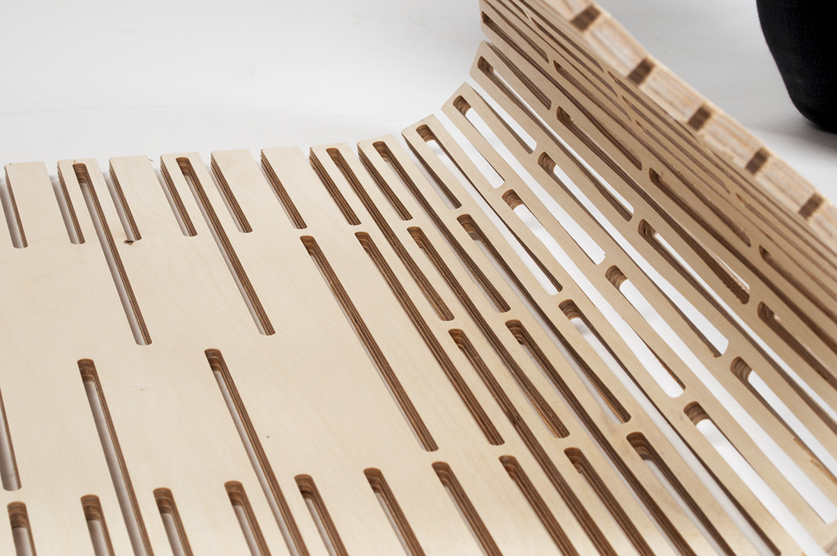 design furniture wood plywood wall rack cnc milling
