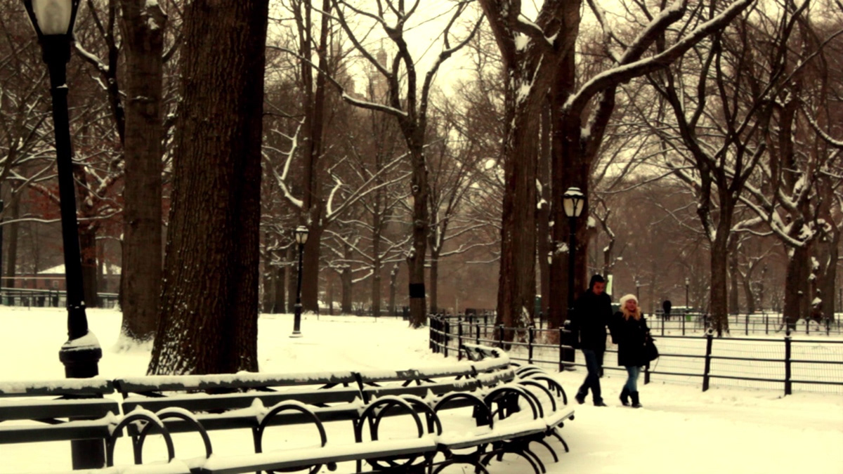 nyc first snow snowfall 2012 Central Park jillian buckley Love winter Slow motion twixtor